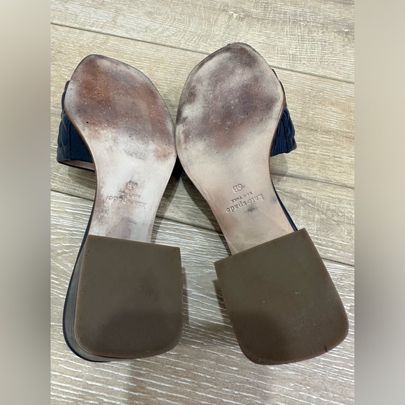 Kate Spade Emmie Mid Slide Sandals in Navy - Picture 6 of 8